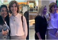 Fernanda Torres atende fãs em aeroporto após sucesso de "Ainda Estou Aqui"