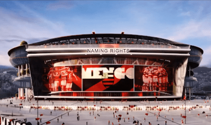 Imagem do projeto do novo estádio do Flamengo