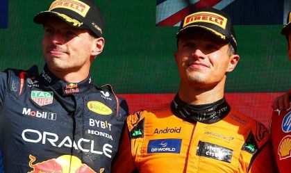 Max Verstappen e Lando Norris