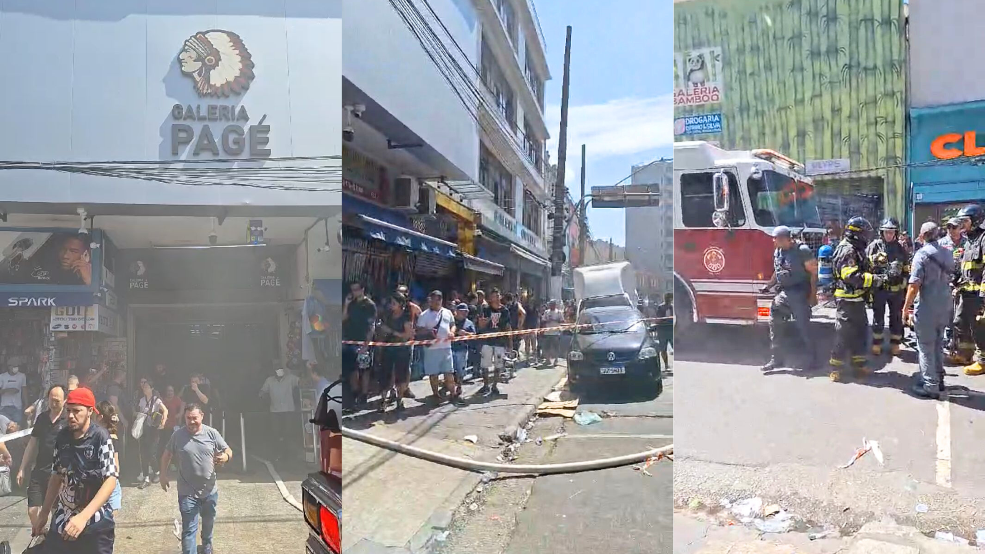 Prédio da galeria Pagé, no centro de SP, é evacuado após incêndio