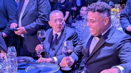Galvão e Ronaldo em eventos Galacticos, nesta quinta