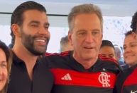Patrocinador do Cruzeiro, Gusttavo Lima ganha camisa do Flamengo e elogia nação