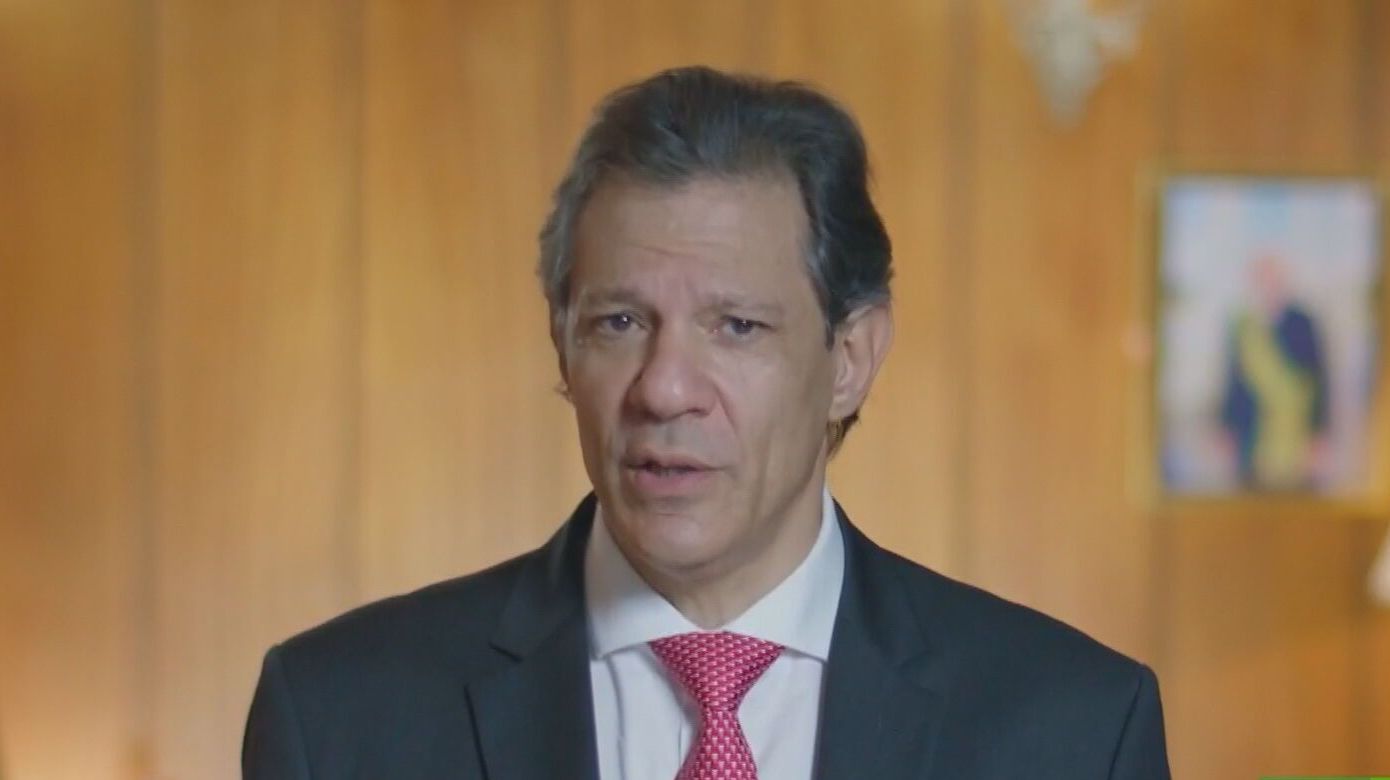 O ministro da Fazenda, Fernando Haddad
