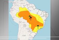Inmet emite alerta de perigo para chuvas intensas em boa parte do Brasil