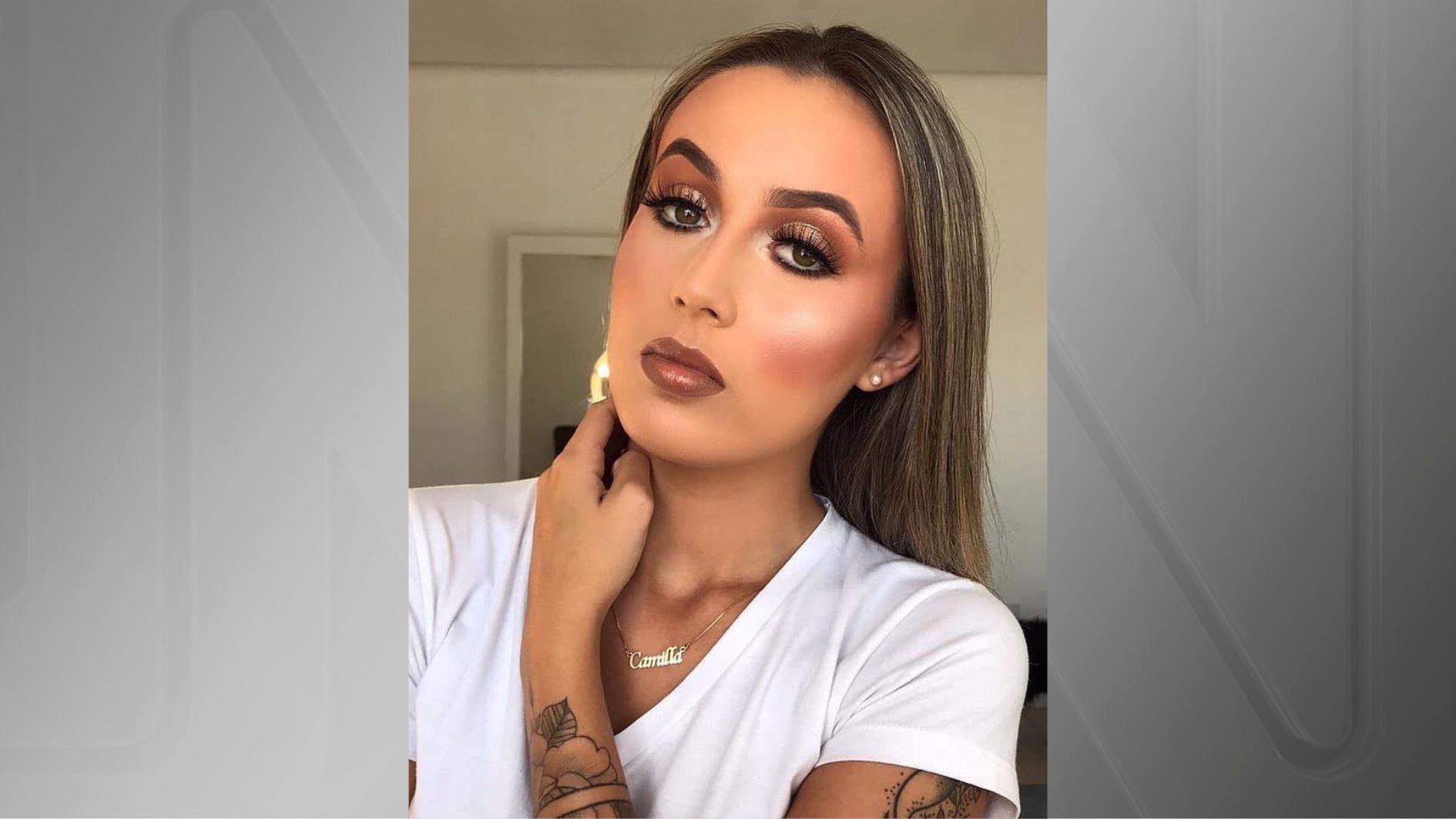 Camila Lopes Fruck, de 25 anos, morreu após ser atingida por bala perdida na cabeça durante tiroteio em Porto Alegre