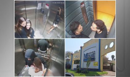Imagens do crime envolvendo um suposto triângulo amoroso em Praia Grande (SP)
