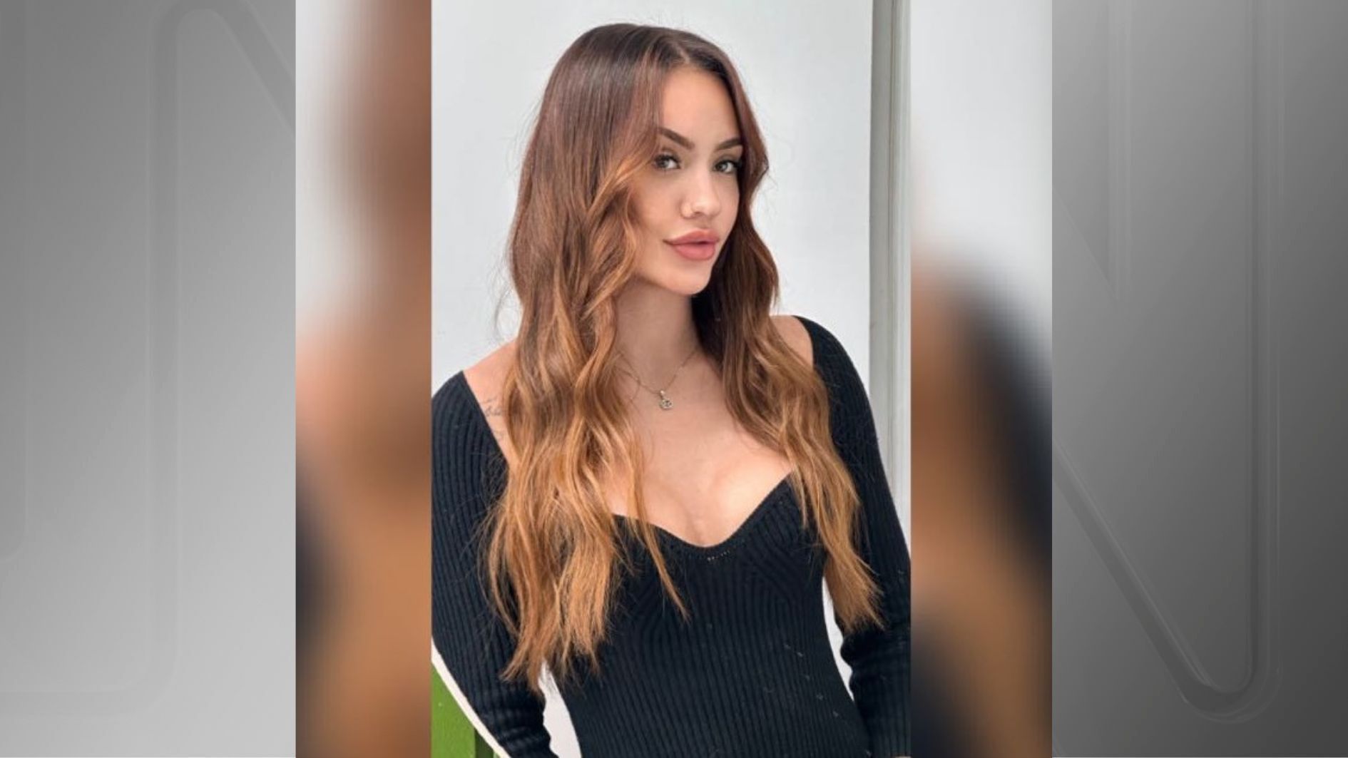 Rafaela Costa da Silva era mulher de Igor Peretto, morto a facadas em Praia Grande (SP); ela é considerada suspeita de tê-lo atraído para a emboscada • Reprodução