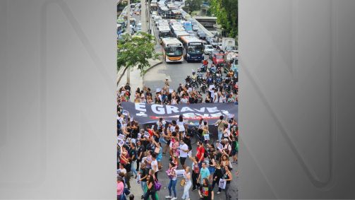 Manifestação de professores da rede municipal do Rio de Janeiro