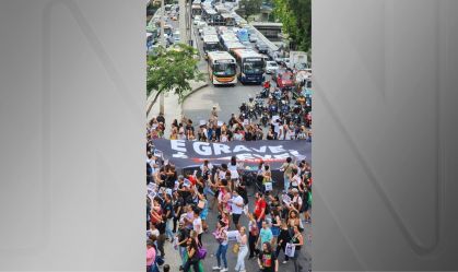 Manifestação de professores da rede municipal do Rio de Janeiro