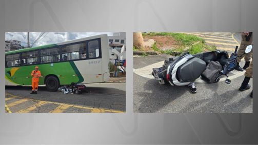 Jovem foi parar embaixo do veículo após o impacto; caso ocorreu a 110 km de Belo Horizonte