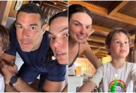 Isis Valverde comemora aniversário do filho ao lado de Marcus Buaiz