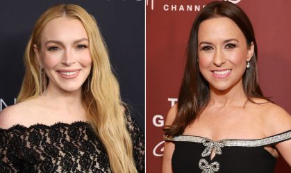 Lindsay Lohan e Lacey Chabert refazem cena de "Meninas Malvadas"; veja vídeo