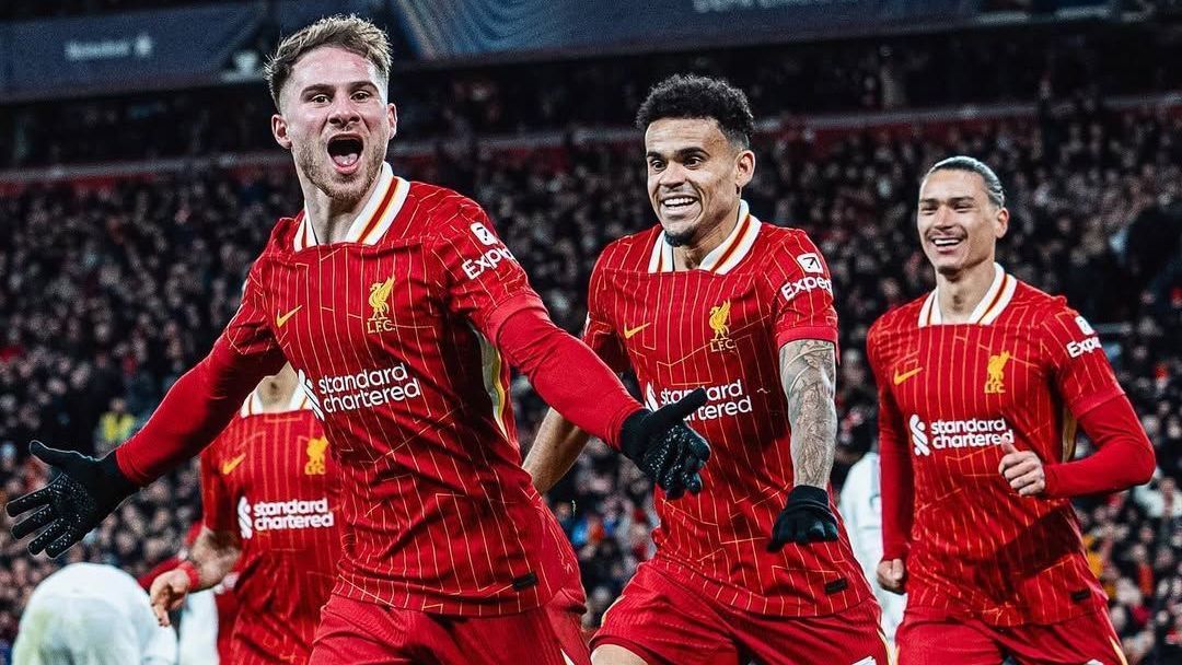 MacAllister abriu o placar para o Liverpool contra o Real Madrid na Champions League