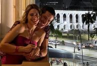 Luisa Arraes e José Loreto posam agarradinhos após término de namoro da atriz
