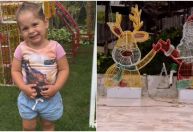 Filha de Virginia posa com decoração natalina luxuosa da família, e web comenta
