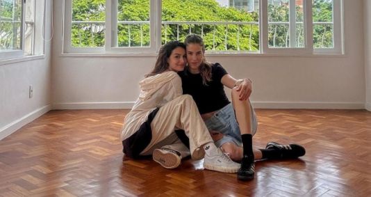 Marina Moschen e namorada