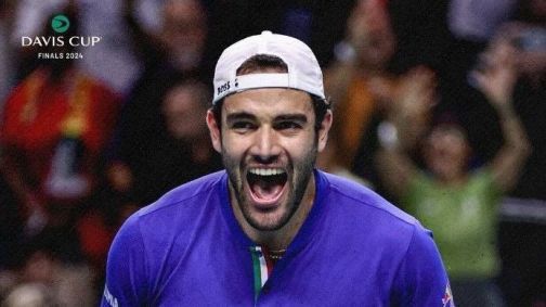 Matteo Berrettini na final da Copa Davis