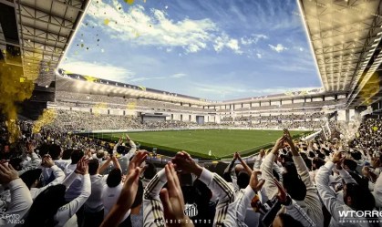 Imagem do projeto da nova Vila, futura casa do Santos