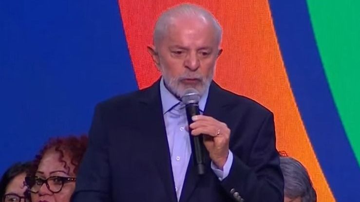 O presidente Luiz Inácio Lula da Silva no encerramento da Cúpula do G20 Social