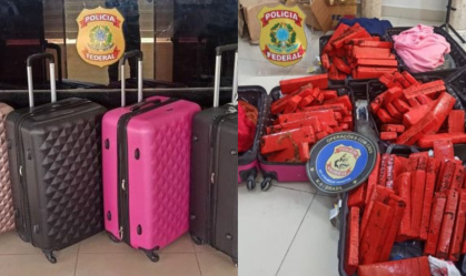 PF prende passageiras com 132 tabletes de maconha no aeroporto de Fortaleza