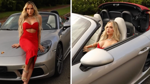 Porsche 718 da cantora Gabi Martins