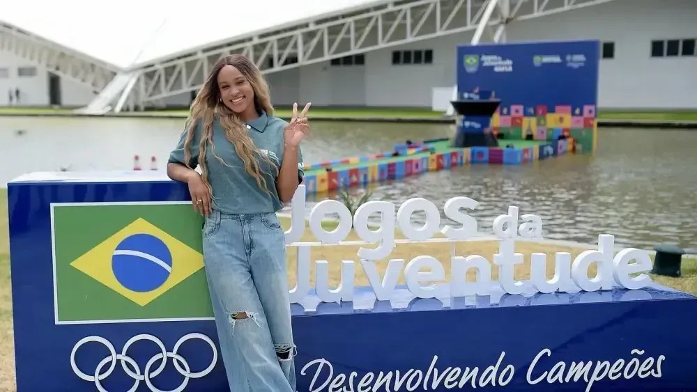 Rebeca Andrade é a embaixadora dos Jogos da Juventude 2024