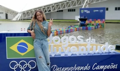 Rebeca Andrade é a embaixadora dos Jogos da Juventude 2024