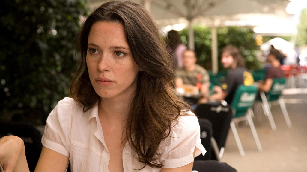 Rebecca Hall em "Vicky Cristina Barcelona"