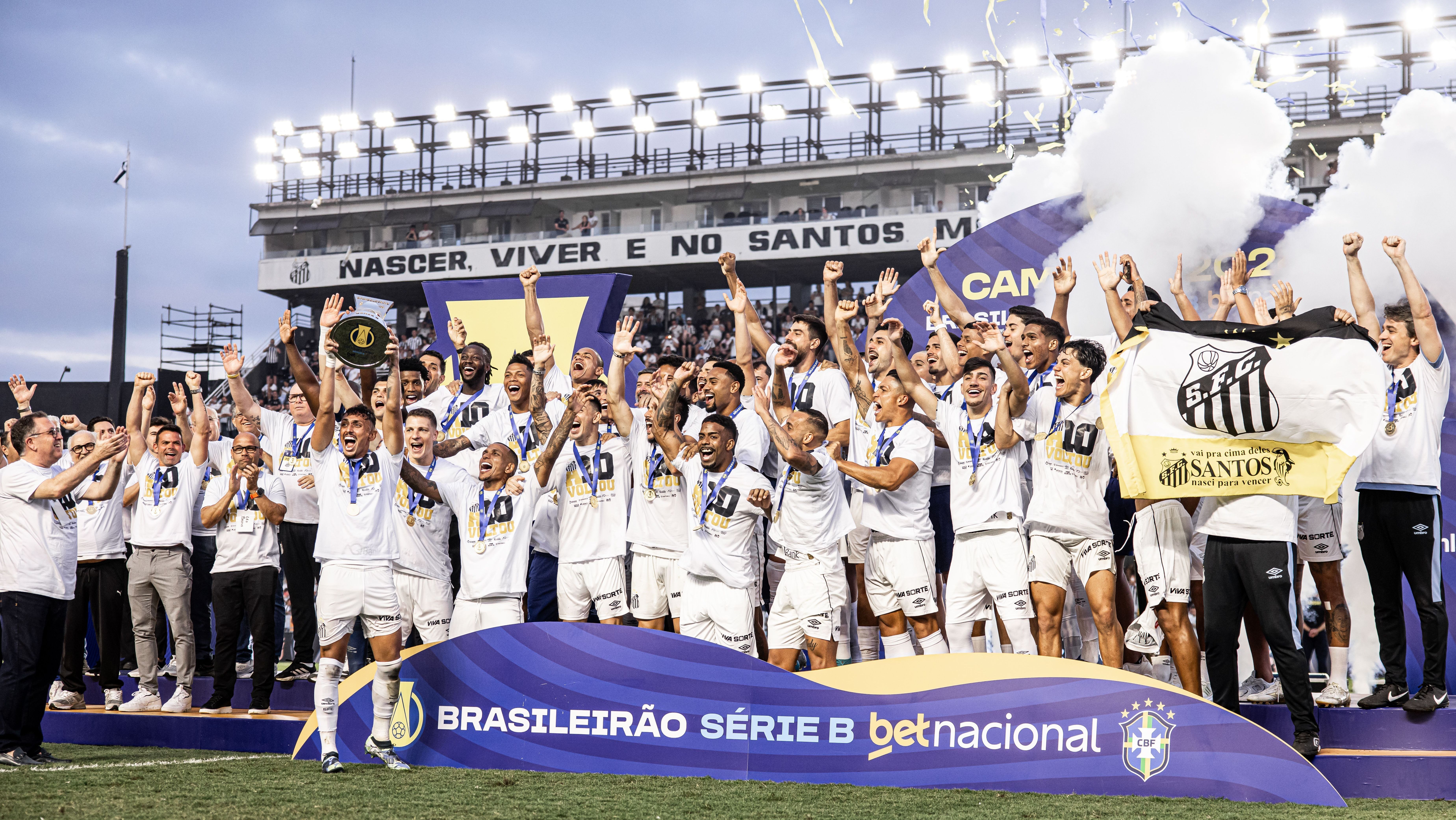 Santos foi o campeão brasileiro da Série B de 2024