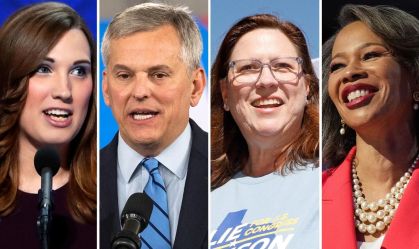 Sarah McBride, Josh Stein, Julie Johnson and Lisa Blunt Rochester