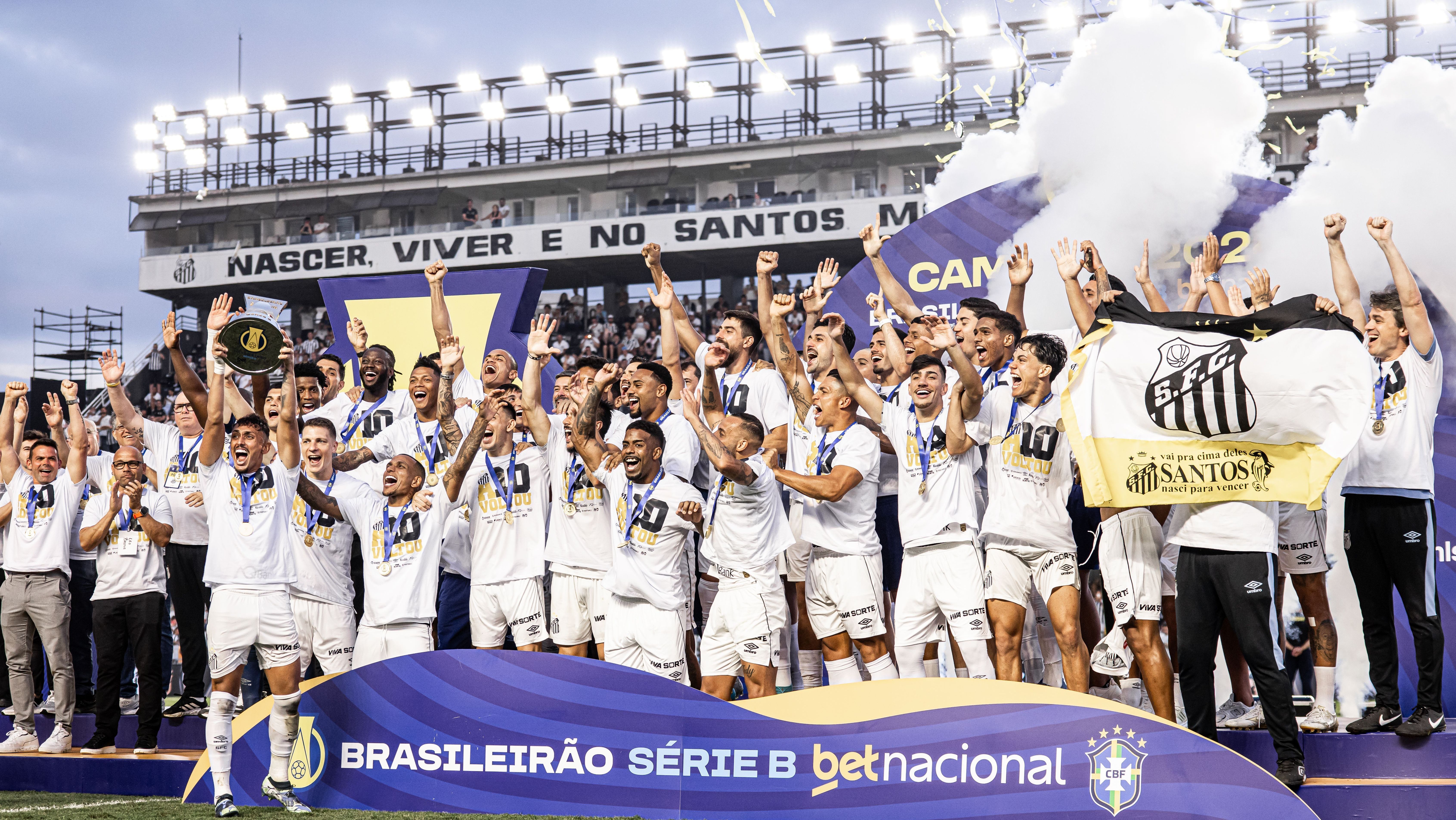 Santos foi o campeão da Série B 2024
