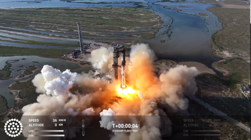 Sexto teste da Starship, da SpaceX, ocorreu nesta terça-feira (19)