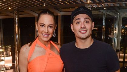 Silvia Abravanel e Gustavo Moura no cruzeiro Navio do Zezé