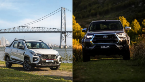 Enquanto a Strada vence no segmento geral, a Hilux é a picape média mais vendida