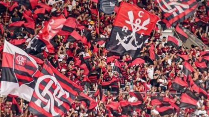 Torcida do Flamengo em partida contra o Atlético-MG