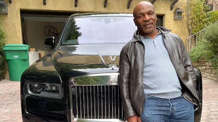 Tyson com um de seus Rolls Royce • Reprodução/Instagram/Myke Tyson