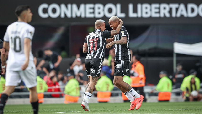 Vargas comemorando gol na final da Libertadores • Pedro Souza / Atlético