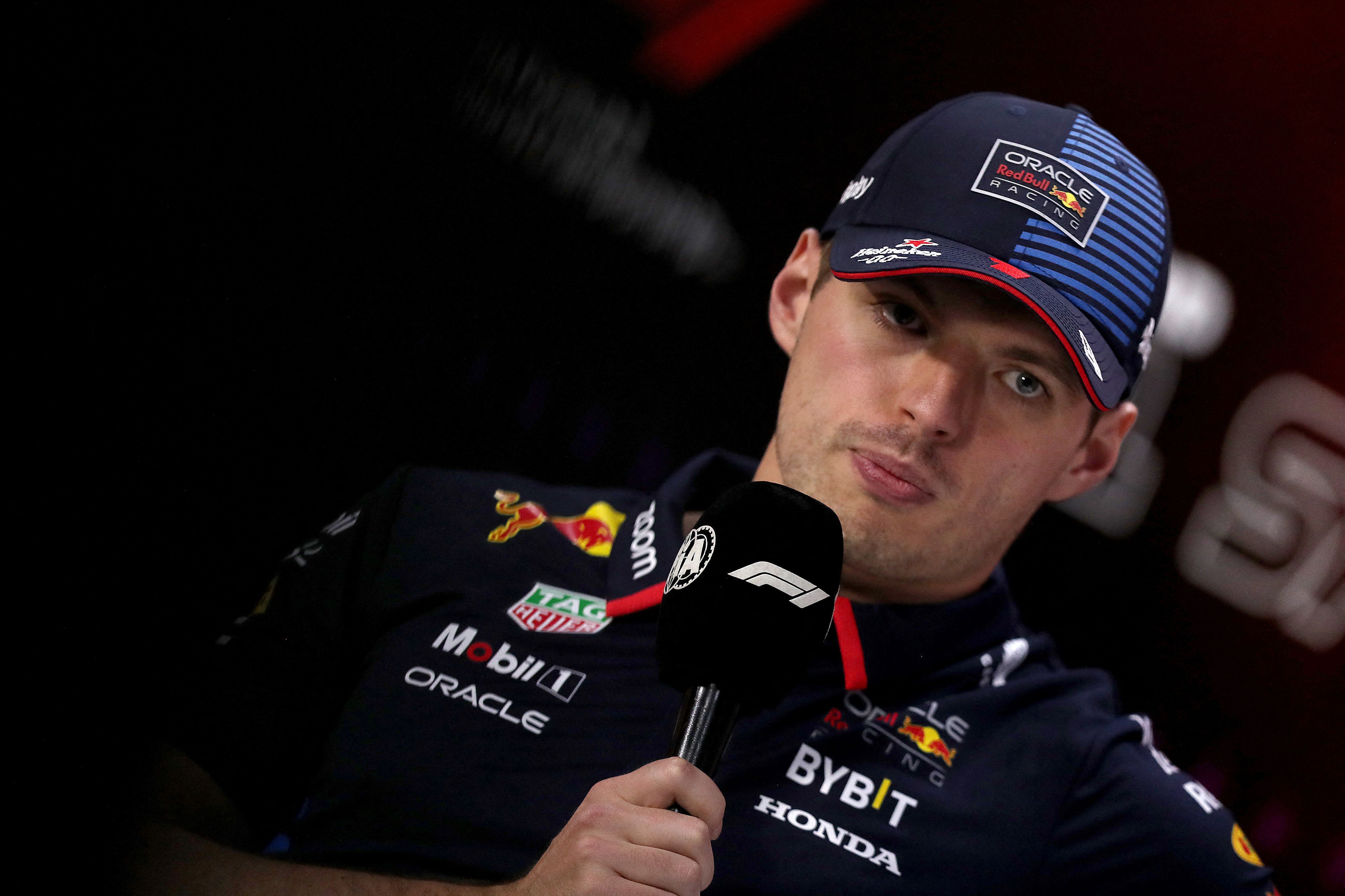 Max Verstappen, da Red Bull, em entrevista coletiva durante o Grande Prêmio São Paulo de Fórmula 1
