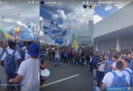 Sul-Americana: jogadores do Cruzeiro reagem à festa da torcida em aeroporto
