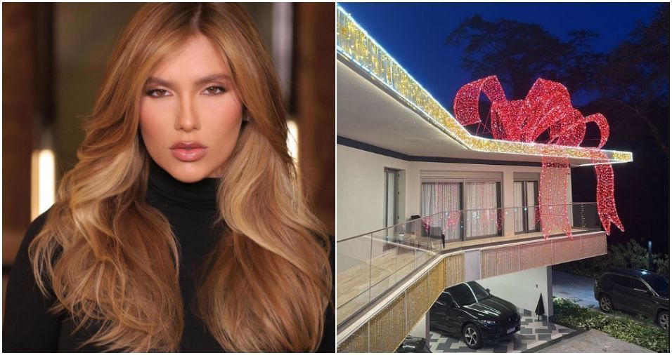 Virginia transforma mansão em caixa de presente de Natal; amplie a foto | CNN Brasil