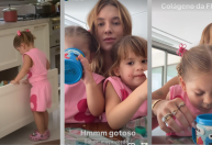 Virginia dá colágeno para filhas de 2 e 3 anos tomarem: "Sabor maçã verde"