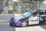 PRF aborda carro que imita viatura policial dos EUA no interior de Pernambuco