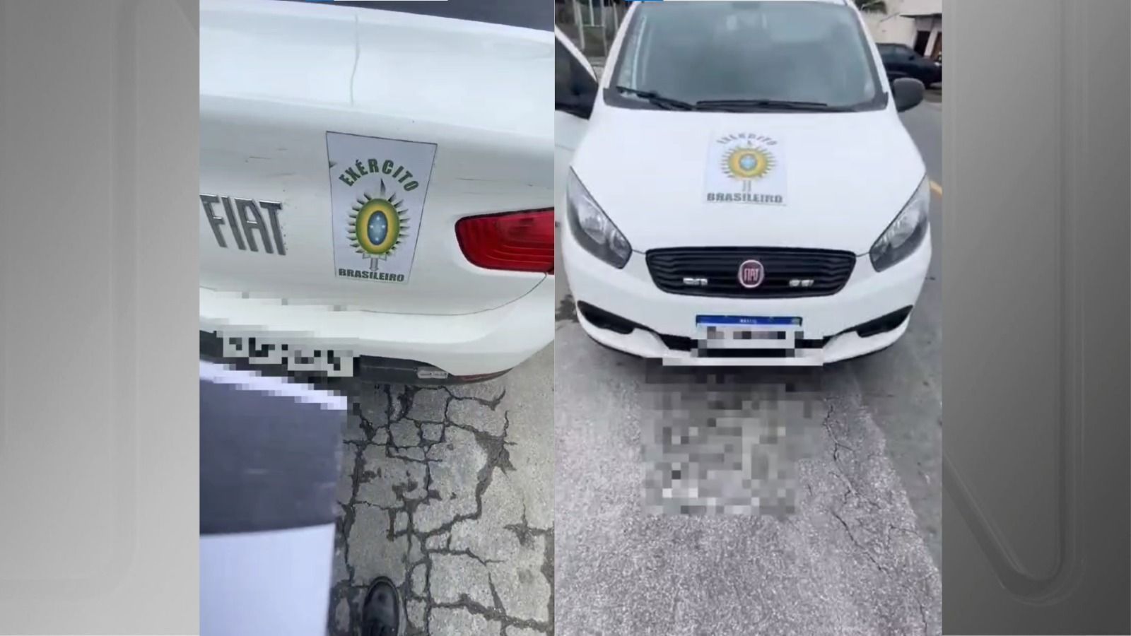 Carro circulava por Santa Catarina com falsa identificação do Exército