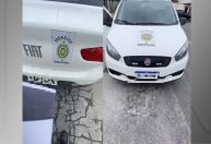 Carro com giroflex e identificação falsa do Exército é apreendido em SC