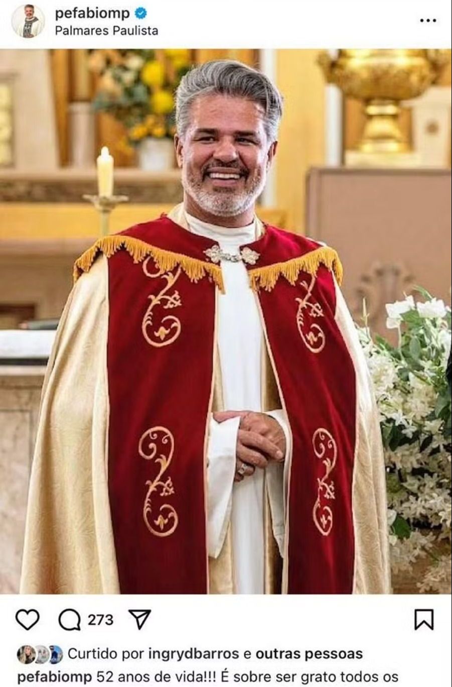 Publicação recente do Padre. • Reprodução