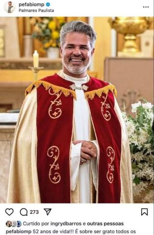 Publicação recente do Padre. • Reprodução