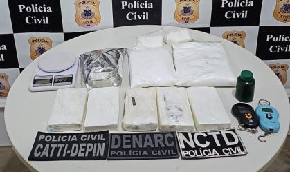 Entorpecentes apreendidos durante operação na Bahia