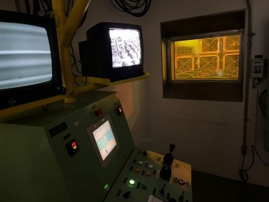 Sala de armazenamento de detritos radioativos