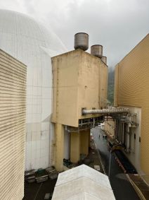 Lado externo do complexo nuclear de Angra