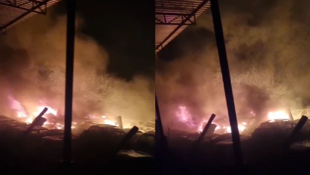Incêndio em pátio do Detran no sul de Minas Gerais
